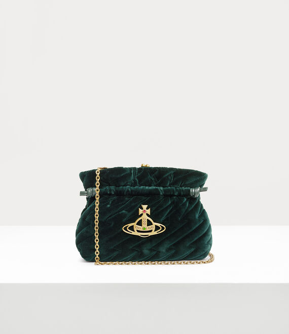 Vivienne Westwood eva small clutch in green